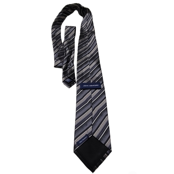 John Ashford striped silk tie - Picture 2 of 8